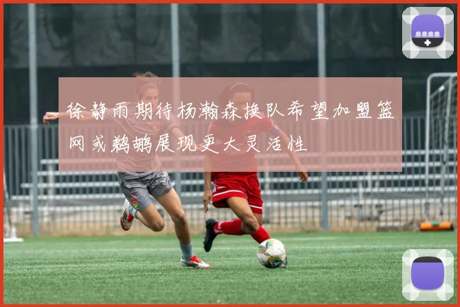 徐静雨期待杨瀚森换队希望加盟篮网或鹈鹕展现更大灵活性